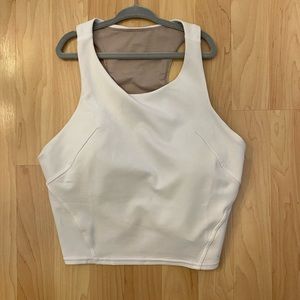 Lululemon White Invigorate Tank Top
